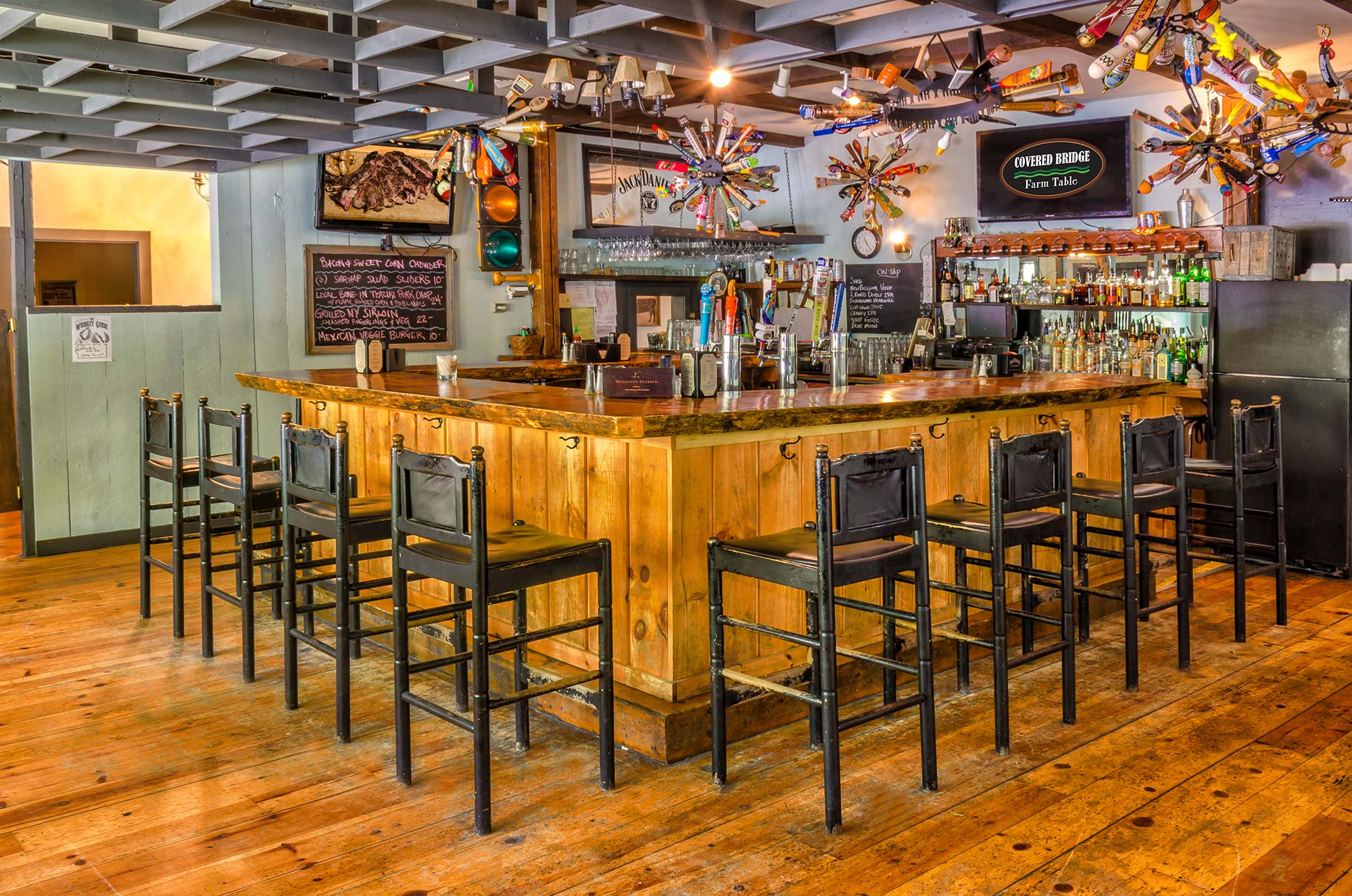 The Lounge & Events The Covered Bridge Farm Table Restaurant & Bar