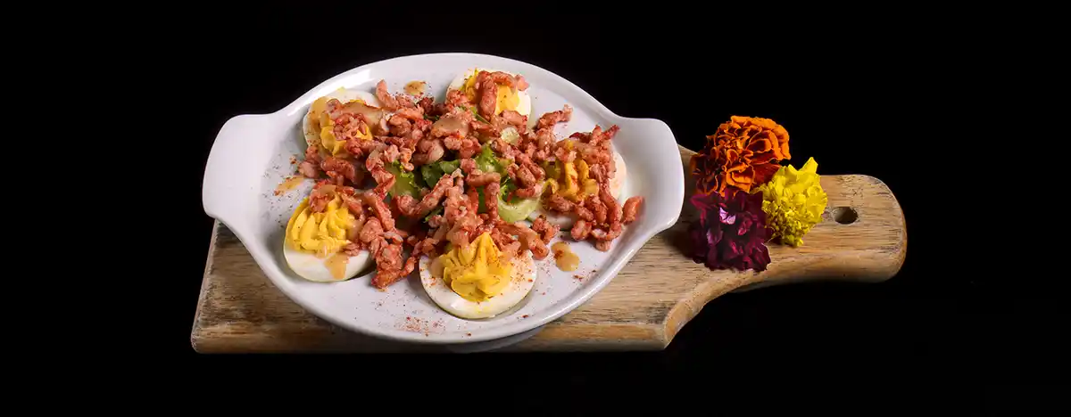 Lobster Deviled Eggs